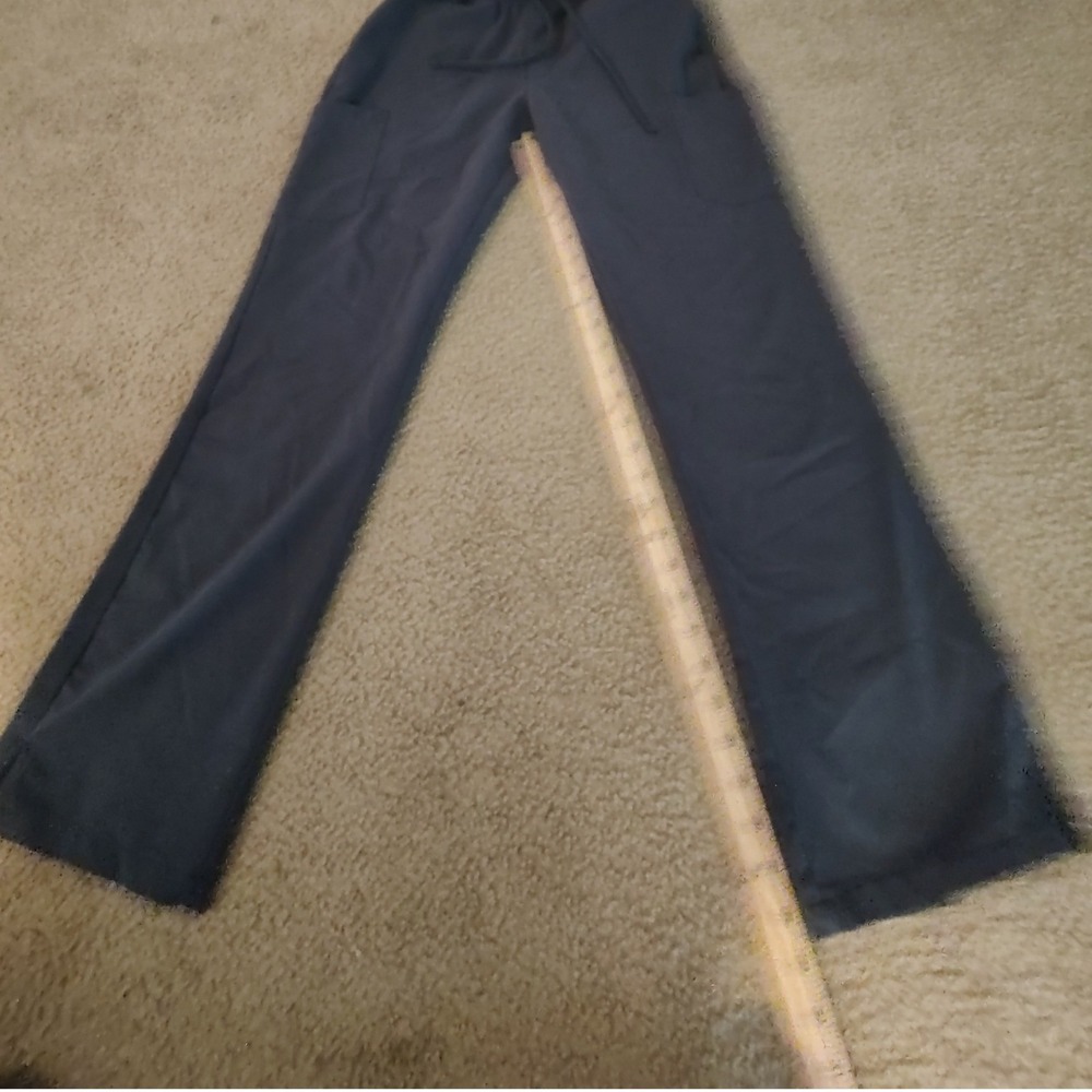 Healing Hands Purple Label Scrub Pants Women S Black Excellent Yoga Cargo Flare